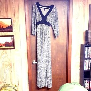 Black and White Lapis Dress